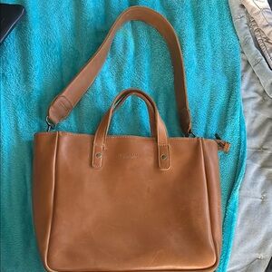 Parker Clay Merkato small zip Leather Tote Bag